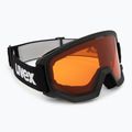 Maschera da sci UVEX Athletic LGL black matt/orange/clear