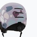 Casco da sci per bambini UVEX Rocket Visor Jr cool lavender abstract matt/mirrorsilver/lasergold 8