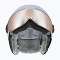 Casco da sci per bambini UVEX Rocket Visor Jr cool lavender abstract matt/mirrorsilver/lasergold 3
