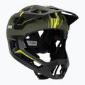 Casco da bici per bambini UVEX React Fullface Jr dark olive matt
