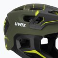 Casco da bici per bambini UVEX React Fullface Jr dark olive matt 7