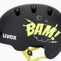 Casco per bambini UVEX Kid 4 Style bam black/lime matt 7