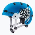 Casco per bambini UVEX Kid 4 Style super hero blue matt