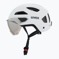 Casco da ciclismo UVEX Stride Visor white matt/lite mirror silver 3