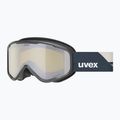 Maschera da sci per bambini UVEX Speedy Nova FM S2 black matt/mirror silver