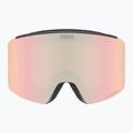 Maschera da sci UVEX Ignite FM S3 black matt/mirror rose 2