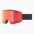 Maschera da sci UVEX Ignite FM S3 black matt/mirror red