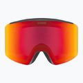 Maschera da sci UVEX Ignite FM S3 black matt/mirror red 2