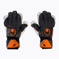 Guanti da portiere Uhlsport Speed Contact Soft Flex Frame nero/bianco/arancio neon