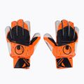 Guanti da portiere uhlsport Soft Resist+ Flex Frame arancio neon/bianco/nero