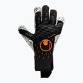 Guanti da portiere Uhlsport Speed Contact Supergrip+ nero/bianco/arancio neon 5
