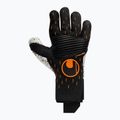 Guanti da portiere Uhlsport Speed Contact Supergrip+ Reflex nero/bianco/arancio neon 5