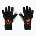 Guanti da portiere Uhlsport Speed Contact Supergrip+ Reflex nero/bianco/arancio neon