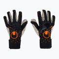 Guanto da portiere Uhlsport Speed Contact Supergrip+ Finger Surround nero/bianco/arancio