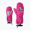 Guanti da sci per bambini ZIENER LE Zoo Minis rosa pop 7