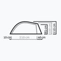 Tenda da trekking Salewa Litetrek II grigio chiaro/cactus per 2 persone 3
