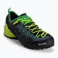 Scarpa da avvicinamento Salewa Wildfire Edge da uomo, blu ombra/giallo fluo
