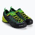 Scarpa da avvicinamento Salewa Wildfire Edge da uomo, blu ombra/giallo fluo 5