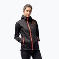 Giacca da pioggia Salewa da donna Puez Aqua 3 PTX nero/fluo corallo