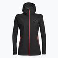 Giacca da pioggia Salewa da donna Puez Aqua 3 PTX nero/fluo corallo 7