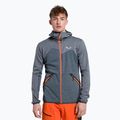 Felpa trekking Salewa da uomo Puez Melange PL FZ Hoody premium navy melange