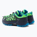 Salewa Wildfire verde fluo/blu danubio, scarponcini da trekking per bambini 3