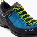 Stivali da trekking da uomo Salewa MTN Trainer 2 GTX blu danubio/verde fluo 8