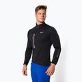 Felpa trekking da uomo Salewa Pedroc nero melange