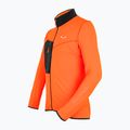 Felpa trekking da uomo Salewa Pedroc rosso arancio melange 6