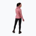 Felpa da trekking Salewa donna Puez Hybrid PL FZ Hoody malva-mood melange/corallo fluo 2