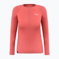 Salewa Zebru Med Warm AMR, manica lunga termica da donna, colore corallo fluo