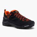 Salewa Wildfire Leather scarpe da trekking da uomo nero/arancio fluo