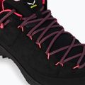 Salewa Wildfire Leather scarpe da trekking da donna nero/fluo coral 7