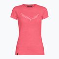 Maglia trekking donna Salewa Solid Dry calypso coral mel
