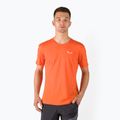 Camicia da trekking Salewa Alpine Hemp Logo rosso/arancione da uomo