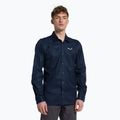 Camicia blazer Salewa Fanes Hemp da uomo, colore navy