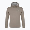 Felpa da trekking da uomo Salewa Fanes AM Hoody bungee cord melange 4