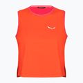 Maglietta trekking donna Salewa Pedroc Dry Resp Tank rosso arancio