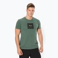 Camicia da trekking Salewa Pure Box Dry verde grezzo melange da uomo