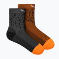 Calze da trekking da uomo Salewa MTN TRN Sal. AM QRT grigio medio melange 8