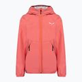 Giacca da pioggia Salewa Aqua PTX calypso coral da bambino