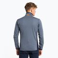 Felpa trekking da uomo Salewa Puez Hybrid PL FZ navy blazer melange/arancio fluo 3