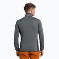 Felpa trekking Salewa da uomo Puez Hybrid PL FZ onyx melange/arancio fluo 3