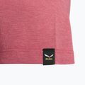 Maglia da trekking Salewa Pure Box Dry da donna malva-modello melange/sirena 3