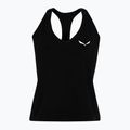 Maglietta da arrampicata Salewa donna Lavaredo Hemp Crop Tank nero out