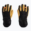 Guanti da alpinismo da uomo Salewa Ortles AM Leather nero out/2500/arancio fluo 2