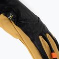 Guanti da alpinismo da uomo Salewa Ortles AM Leather nero out/2500/arancio fluo 5