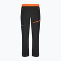 Pantaloni softshell Salewa da uomo Sella DST Lights nero/arancio fluo 5