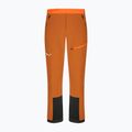 Pantaloni softshell Salewa da uomo Sella DST Lights autunno/nero/arancio fluo 5