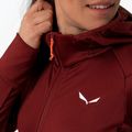 Felpa trekking donna Salewa Puez PL con cappuccio syrah 3